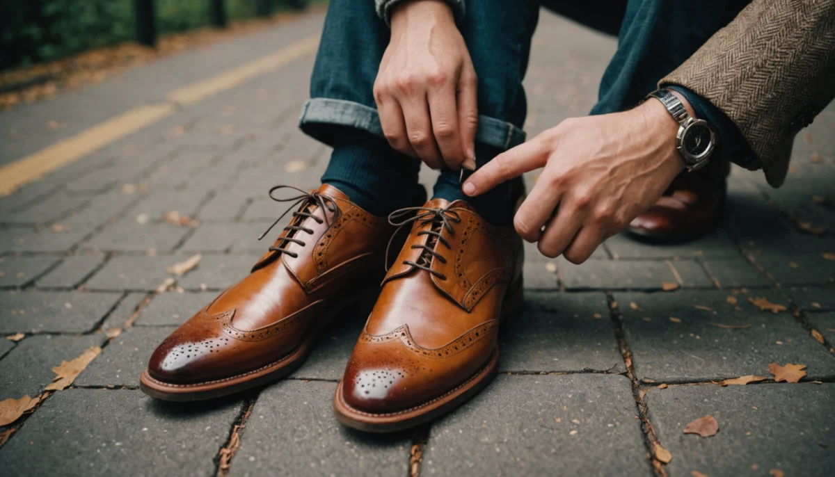 Comment adopter un look vintage avec une veste en cuir et des brogues authentiques